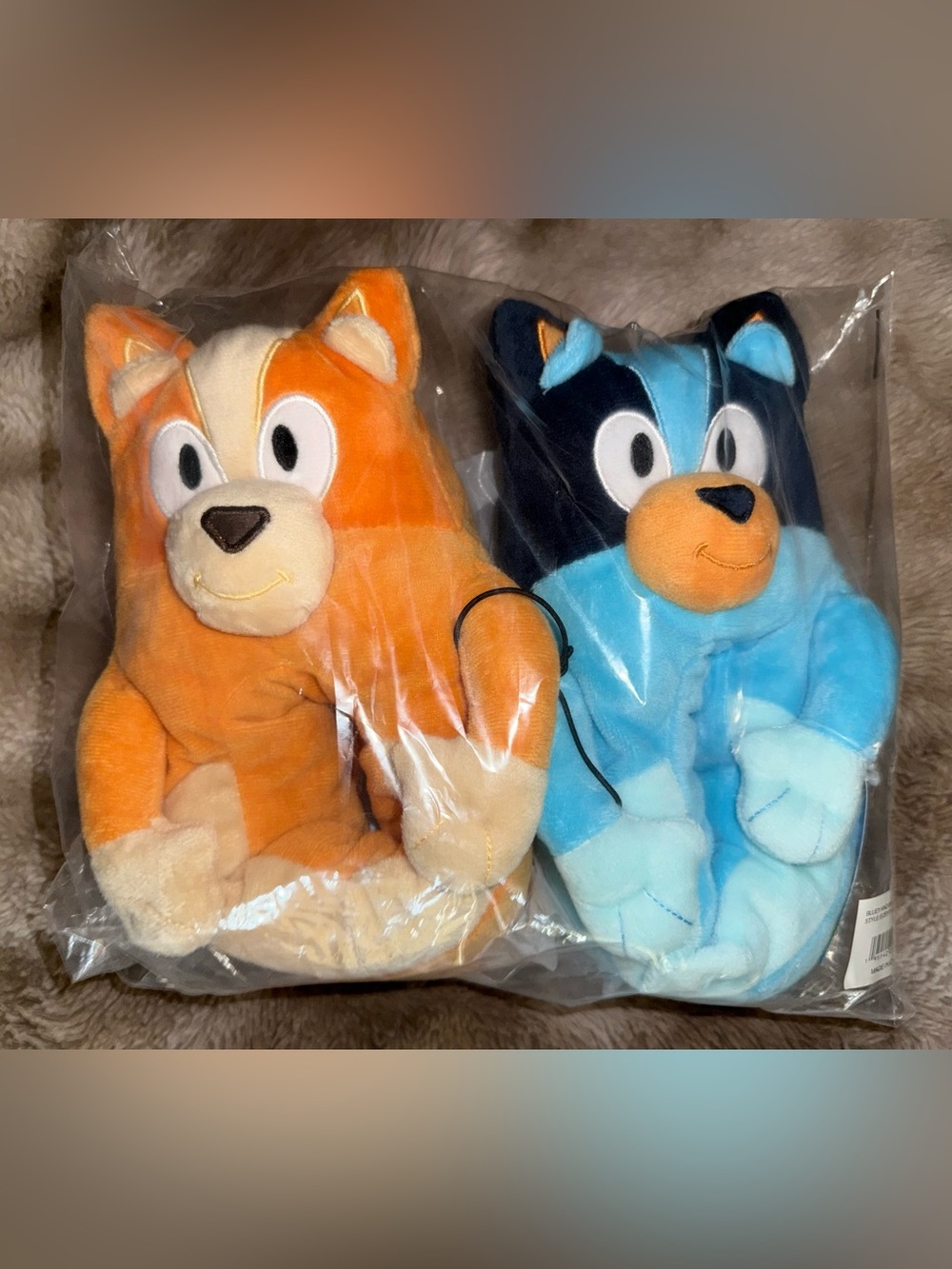 Bluey & Bingo 3D Plush Slippers | Kids Size 13-1 | NWT 💙🧡